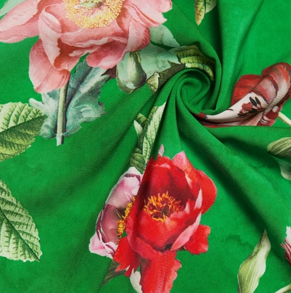 Alice + Olivia Floral Green Wide-Leg Pants - Picture 9 of 9